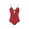 Rêve De Rive Women's Micaela Bordeaux Red One Piece In Red
