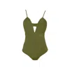Rêve De Rive Women's Micaela Hunter Green One Piece In Green