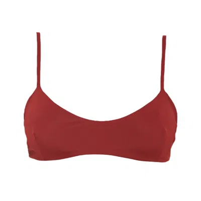 Rêve De Rive Women's Monet Bordeaux Red Bikini Top