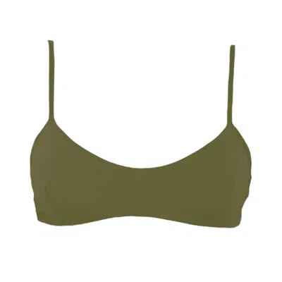 Rêve De Rive Women's Monet Hunter Green Bikini Top