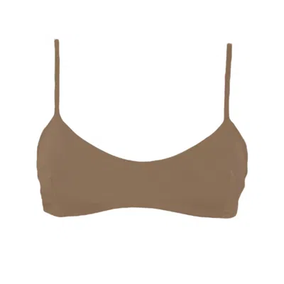 Rêve De Rive Women's Monet Pecan Brown Bikini Top