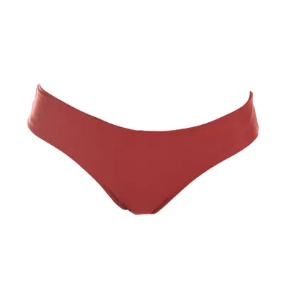 Rêve De Rive Women's Odette Bordeaux Red Bikini Bottom