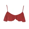 Rêve De Rive Women's Oona Bordeaux Red Bikini Top In Red