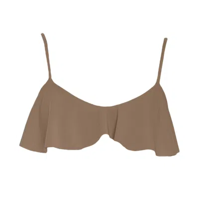 Rêve De Rive Women's Oona Pecan Brown Bikini Top