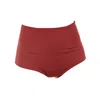 Rêve De Rive Women's Ophelia Bordeaux Red Bikini Bottom In Red
