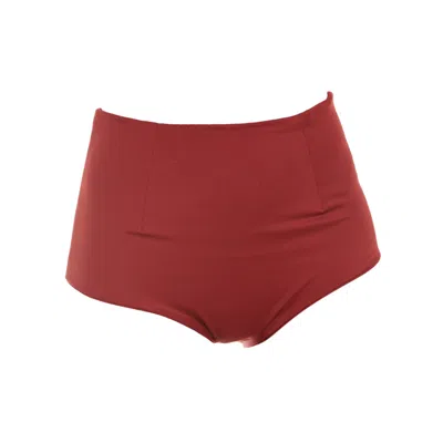 Rêve De Rive Women's Ophelia Bordeaux Red Bikini Bottom