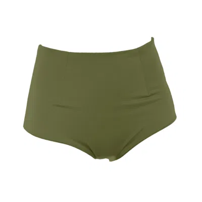 Rêve De Rive Women's Ophelia Hunter Green Bikini Bottom