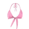 Rêve De Rive Women's Pink / Purple Camilla Rosy Pink Bikini Top In Pink/purple