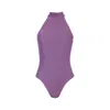 Rêve De Rive Women's Pink / Purple Juliette Dark Lavender Purple One Piece In Pink/purple