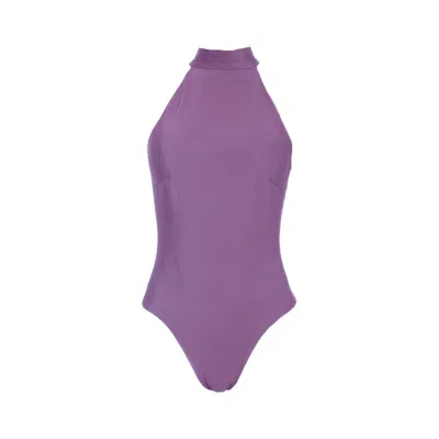 Rêve De Rive Women's Pink / Purple Juliette Dark Lavender Purple One Piece In Pink/purple