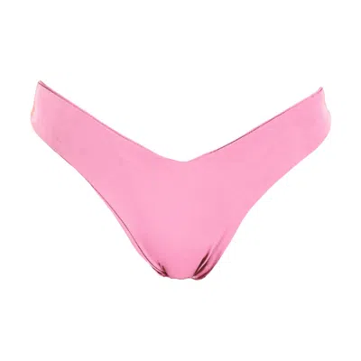 Rêve De Rive Women's Pink / Purple Leena Rosy Pink Bikini Bottom In Pink/purple