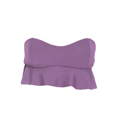 Rêve De Rive Women's Pink / Purple Lune Dark Lavender Purple Bikini Top In Pink/purple