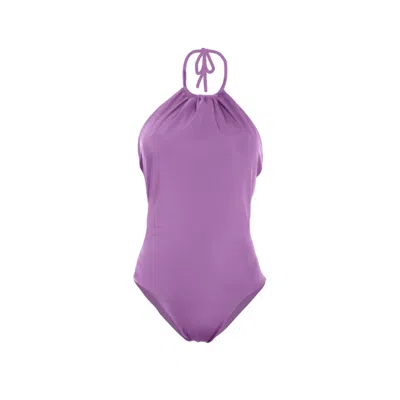 Rêve De Rive Women's Pink / Purple Salomi Dark Lavender One Piece In Pink/purple
