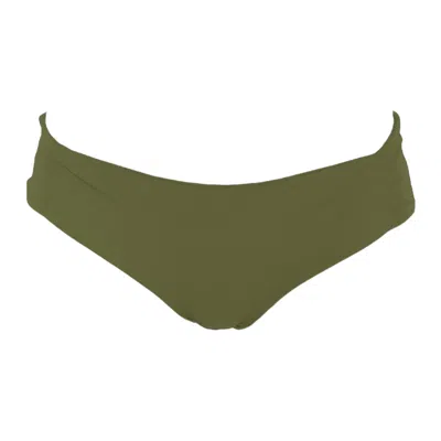 Rêve De Rive Women's Ramya Hunter Green Bikini Bottom