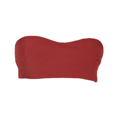 Rêve De Rive Women's Red Emma Bordeaux Bikini Top