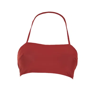 Rêve De Rive Women's Sadie Bordeaux Red Bikini Top