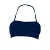 Rêve De Rive Women's Sadie Dark Blue Bikini Top In Blue