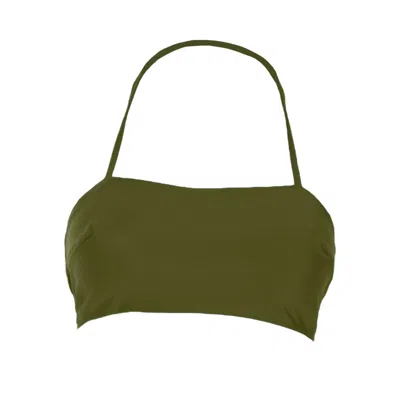 Rêve De Rive Women's Sadie Hunter Green Bikini Top