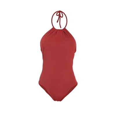 Rêve De Rive Women's Salomi Bordeaux Red One Piece