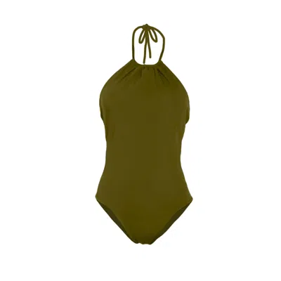 Rêve De Rive Women's Salomi Hunter Green One Piece