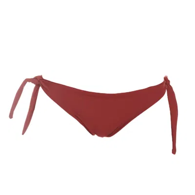 Rêve De Rive Women's Vancy Bordeaux Red Bikini Bottom