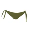 Rêve De Rive Women's Vancy Hunter Green Bikini Bottom In Green