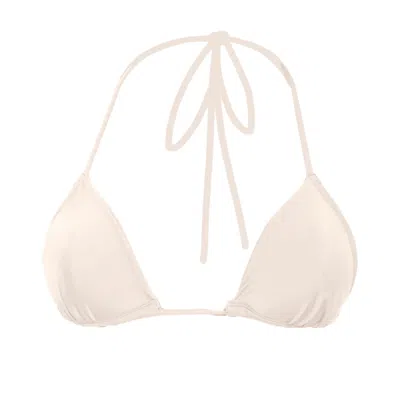 Rêve De Rive Women's White Esmé Ivory Bikini Top
