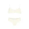 Rêve De Rive Women's White Gabriela Ivory Bikini Set In White