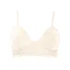 Rêve De Rive Women's White Mabel Ivory Bikini Top In White