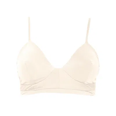 Rêve De Rive Women's White Mabel Ivory Bikini Top