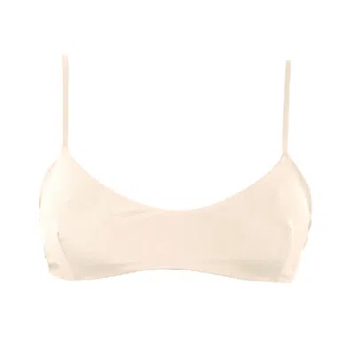 Rêve De Rive Women's White Monet Ivory Bikini Top