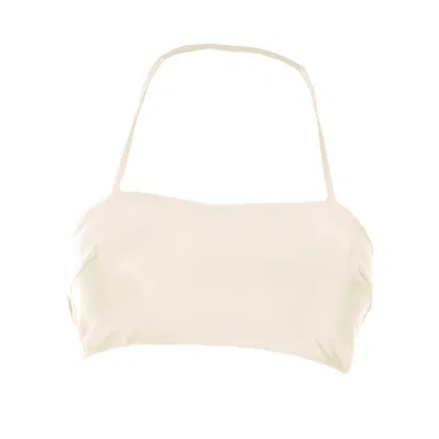 Rêve De Rive Women's White Sadie Ivory Bikini Top