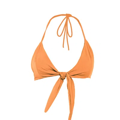 Rêve De Rive Women's Yellow / Orange Camilla Orange Bikini Top In Yellow/orange