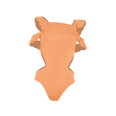 Rêve De Rive Women's Yellow / Orange Charmaine Orange One Piece In Yellow/orange