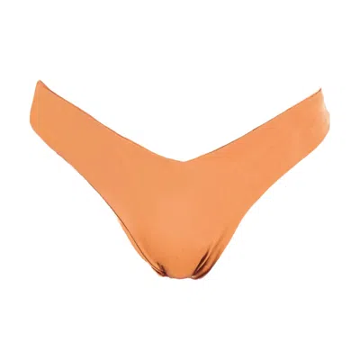 Rêve De Rive Women's Yellow / Orange Leena Orange Bikini Bottom In Yellow/orange
