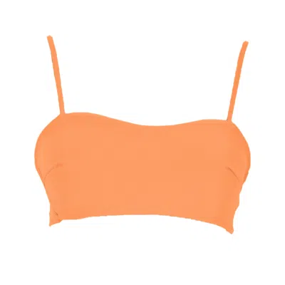 Rêve De Rive Women's Yellow / Orange Lydia Orange Bikini Top In Yellow/orange