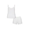 Reve Sleepwear Women's Revouse Strap Set In White In White