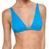 Revel Rey Bronx Bikini Top In Aquablue In Blue