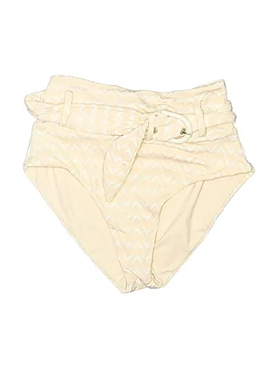 Pre-owned Revel Rey Swimsuit Bottoms In Ivory