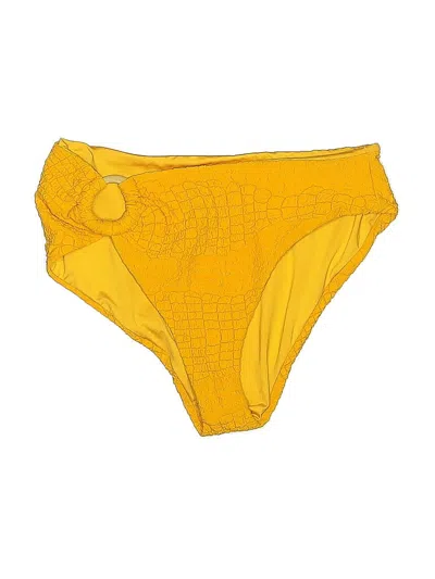 Pre-owned Revel Rey Swimsuit Bottoms In Yellow