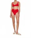 Revel Rey Women's Inez Bottom Bikini In Red In Red