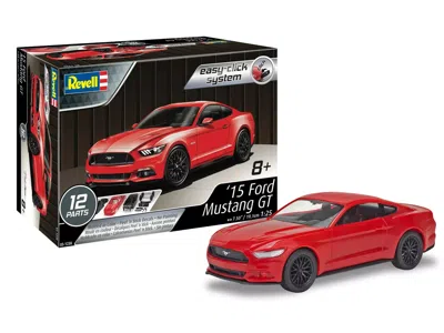 Revell Level 2 Easy-click Model Kit 2015 Ford Mustang Gt 1/25 Scale Model By
