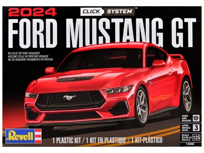 Revell Level 3 Model Kit 2024 Ford Mustang Gt 2-in-1 Kit (level 3 Click System) 1/25 Scale Model By