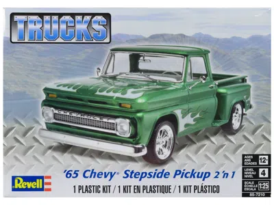 Revell Level 4 Model Kit 1965 Chevrolet Stepside Pickup Truck 2-in-1 Kit 1/25 Scale Model By  In Green
