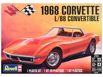 Revell Level 4 Model Kit 1968 Chevrolet Corvette L/88 Convertible 2-in-1 1/25 Scale Model By  In Orange