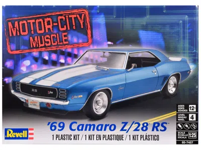 Revell Level 4 Model Kit 1969 Chevrolet Camaro Z/28 Rs "motor-city Muscle" 1/25 Scale Model By