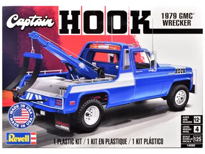 Revell Level 4 Model Kit 1979 Gmc Wrecker Tow Truck "captain Hook" 1/25 Scale Model By  In Blue