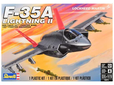 Revell Level 4 Model Kit Lockheed Martin F-35a Lightning Ii Aircraft 1/72 Scale Model By
