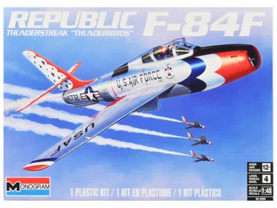 Revell Level 4 Model Kit Republic F-84f Thunderstreak Aircraft "us Air Force Thunderbirds" "monogram" Serie In Multi