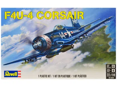 Revell Level 4 Model Kit Vought F4u-4 Corsair Fighter Aircraft 1/48 Scale Model By  In Animal Print